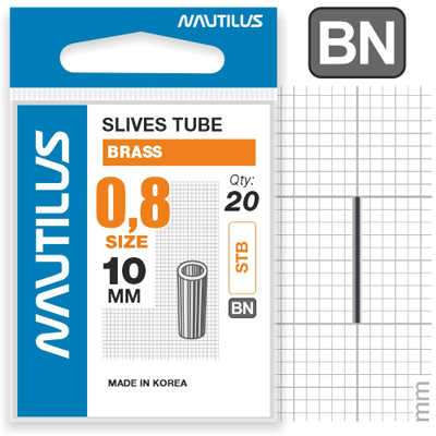 Трубка обжимная Nautilus Slives tube brass 0,8мм