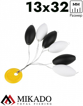 Буфер для сбирулино Mikado TROUT CAMPIONE оливка 13 x 32 мм.( 6 шт.)
