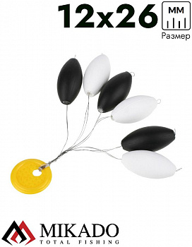 Буфер для сбирулино Mikado TROUT CAMPIONE оливка 12 x 26 мм.( 6 шт.)